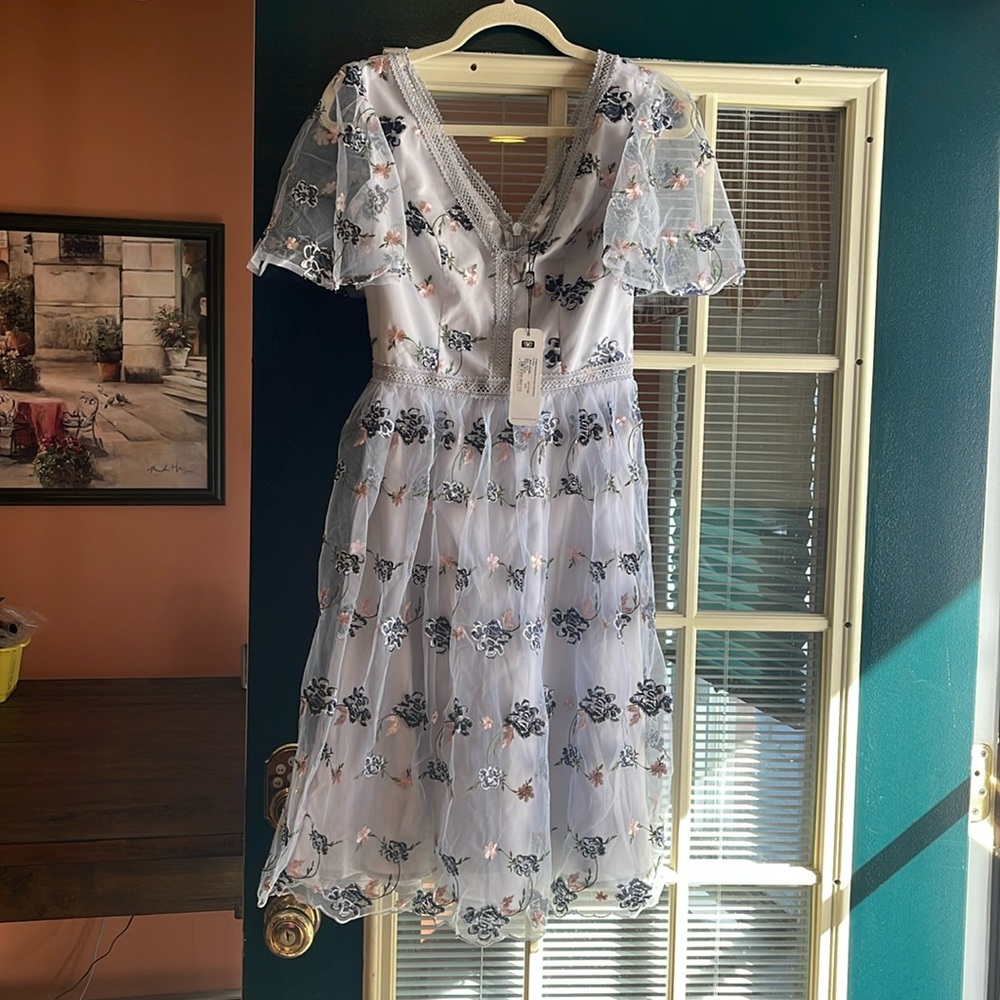 Dress with flowers
